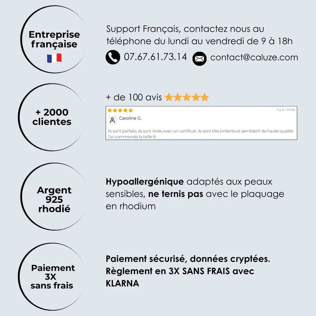 Clous d'oreilles : DOUCE